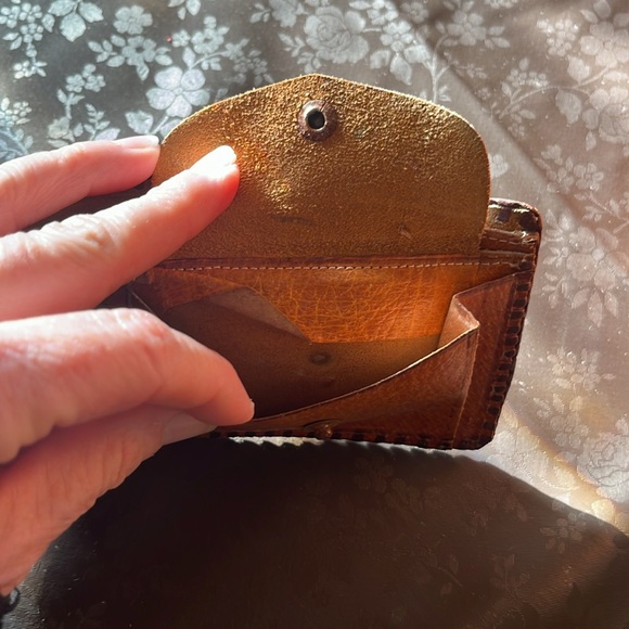 Vintage Embossed leather, bifold wallet, horse , Mexico - Picture 10 of 16